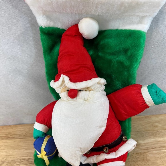 VINTAGE Smithy 3D plush‎ Santa stocking - Picture 6 of 8
